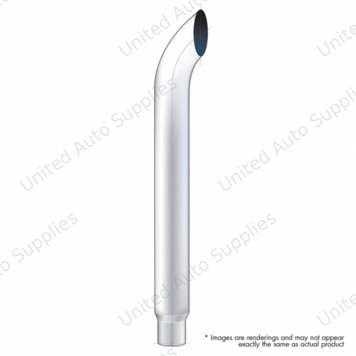 7" Curved Reduce To 5" O.D. Bottom Exhaust - 60" L