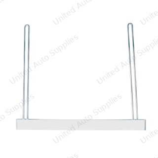24" X 21" Chrome Anti-Sail Bracket - 2" Bottom