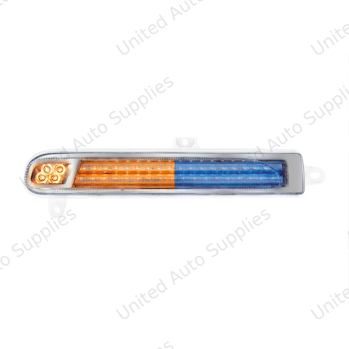 Double Fury 78 LED Turn Signal Light For 2008-2024 Peterbilt 389-Amber & Blue,Driver