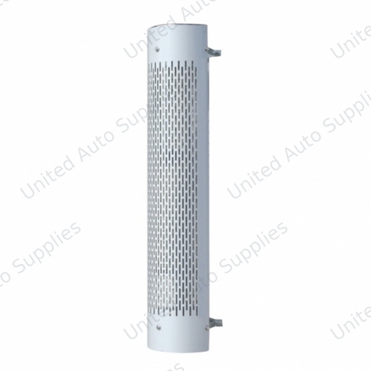 48" Tall 180 Degree Stainless Exhaust Muffler Shield For 6" Diameter Exhaust - Vertical Slot
