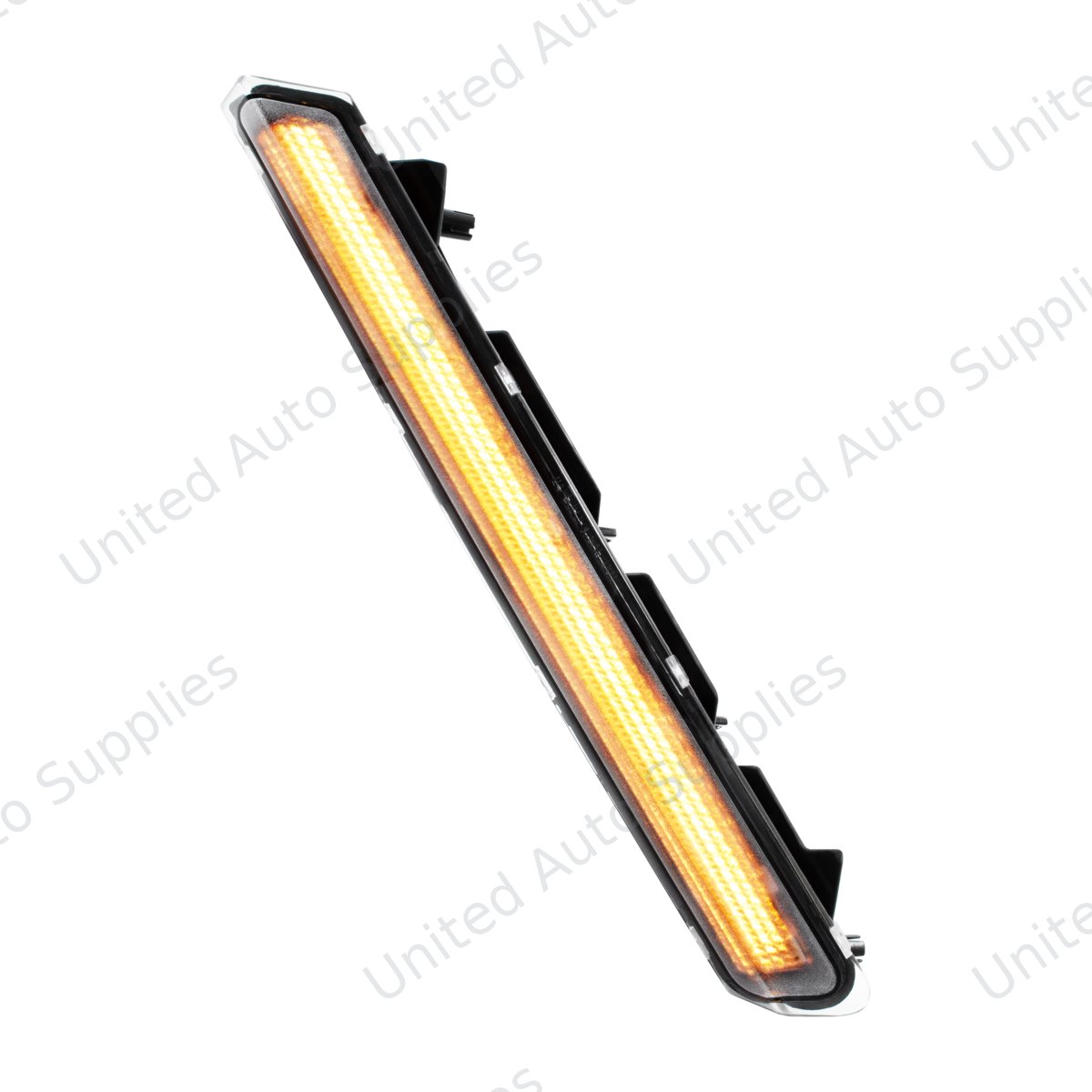 48 LED Competition Series Fender Turn Signal Light For 2022-2026 Kenworth T680-Amber LED/Clear Lens, Driver