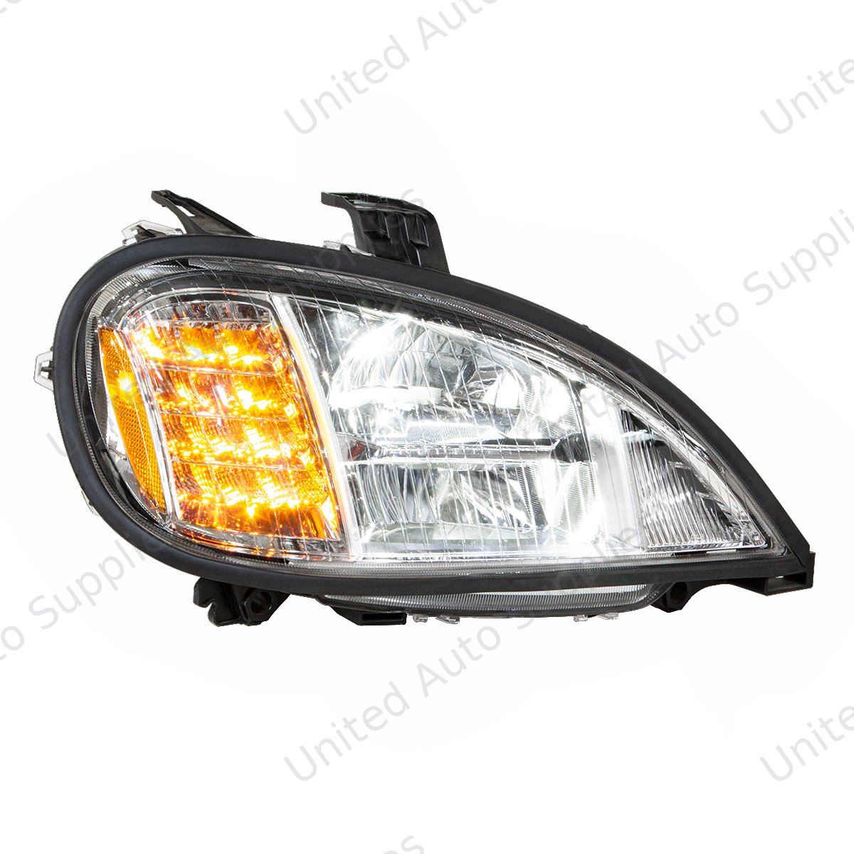 Chrome LED Headlight For 2001-2020 Freightliner Columbia - Passenger