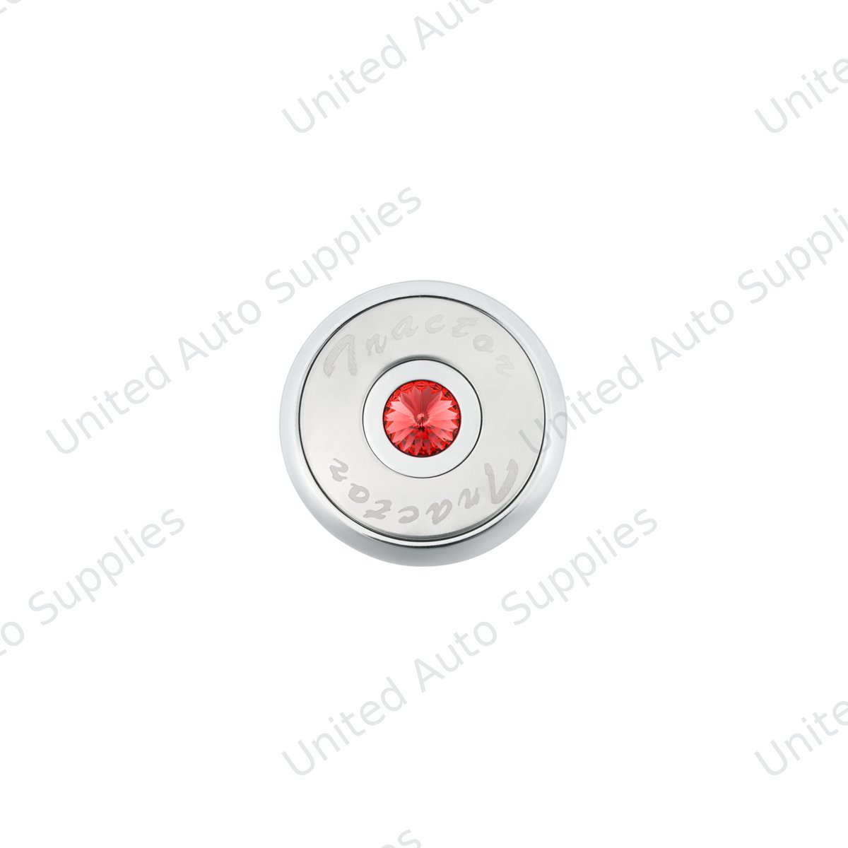 "Tractor" Deluxe Air Valve Knob - Red Crystal