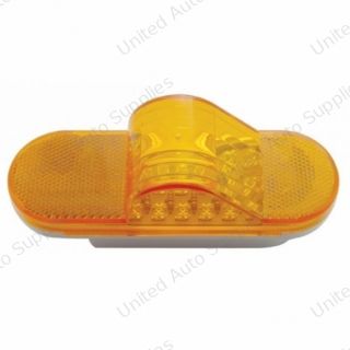 18 LED Mid-Trailer Turn Signal Light - Amber LED/Amber Lens (Bulk)