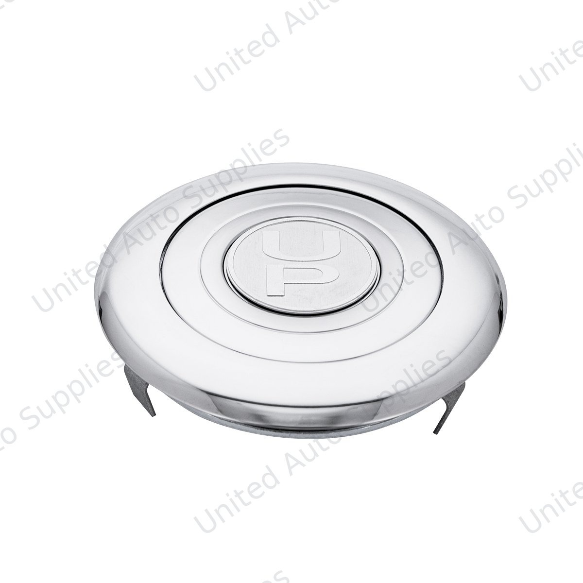 Chrome Aluminum Steering Wheel Horn Button With UP Logo