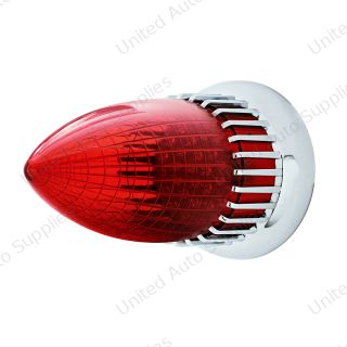 40 LED 1959 Cadillac Style Tail Light With Flush Mount Bezel, Red Lens