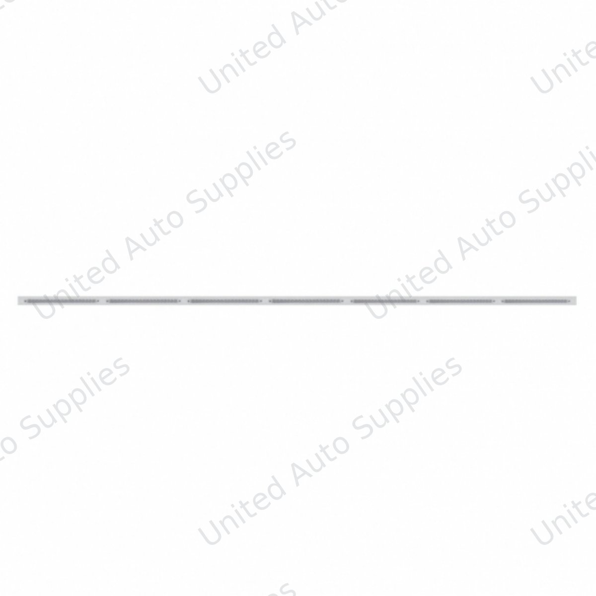 94" Stainless Steel Light Bracket With 7X 19 LED 12" Reflector Light Bars - Red LED/Clear Lens