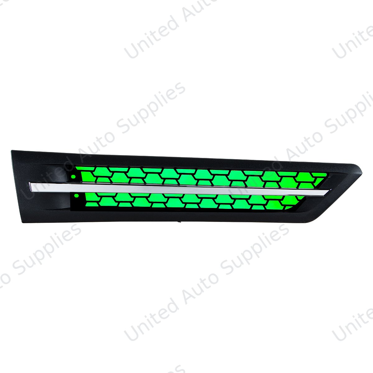 Hood Air Intake Grille With Green LED For 2018-2024 Freightliner Cascadia 126 - Passenger