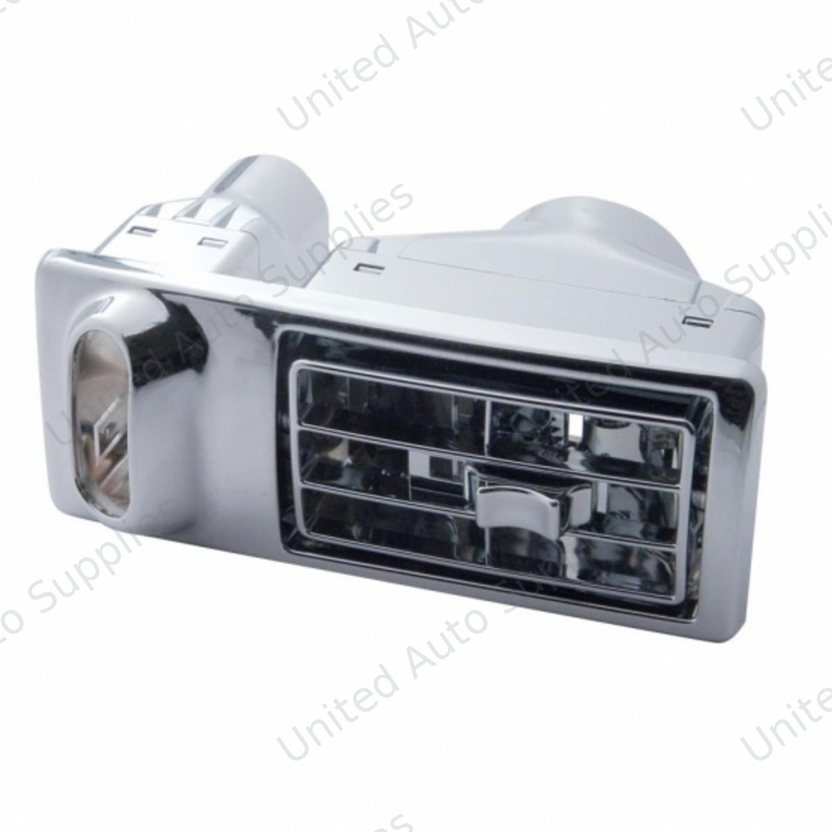 Chrome Plastic A/C Vent For 2002-2005 Kenworth W900/T800/T600 - Driver