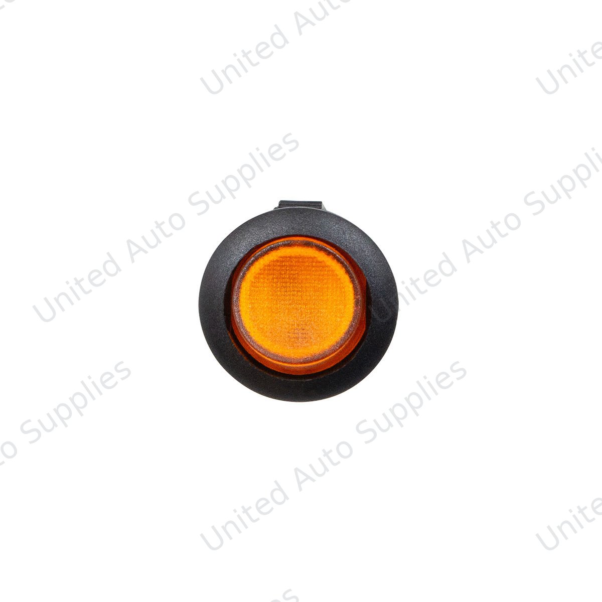 Amber Illum Round Rocker 10 Amp 12V On/Off 1/2" Dia. 1 Pc.