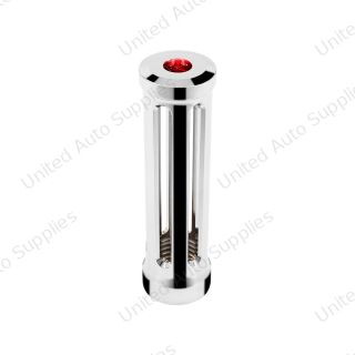M30X3.5 Thread-On Sonoma Gearshift Knob-Red Crystal/Chrome