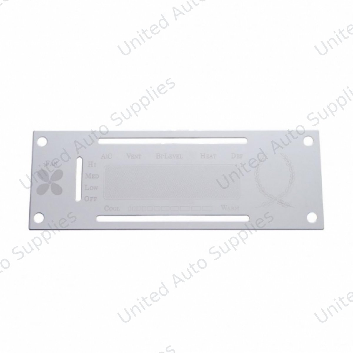Kenworth Stainless A/C Control Plate