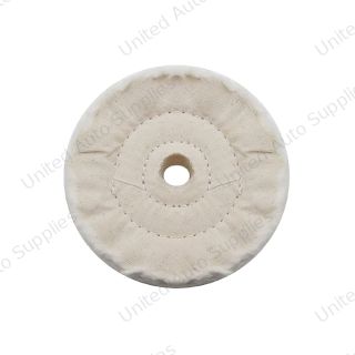 3" White Soft Muslin Buff - 5/8" Arbor