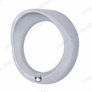 Signature Series Small Gauge Cover With Visor For 2006+ Peterbilt - Clear Crystal