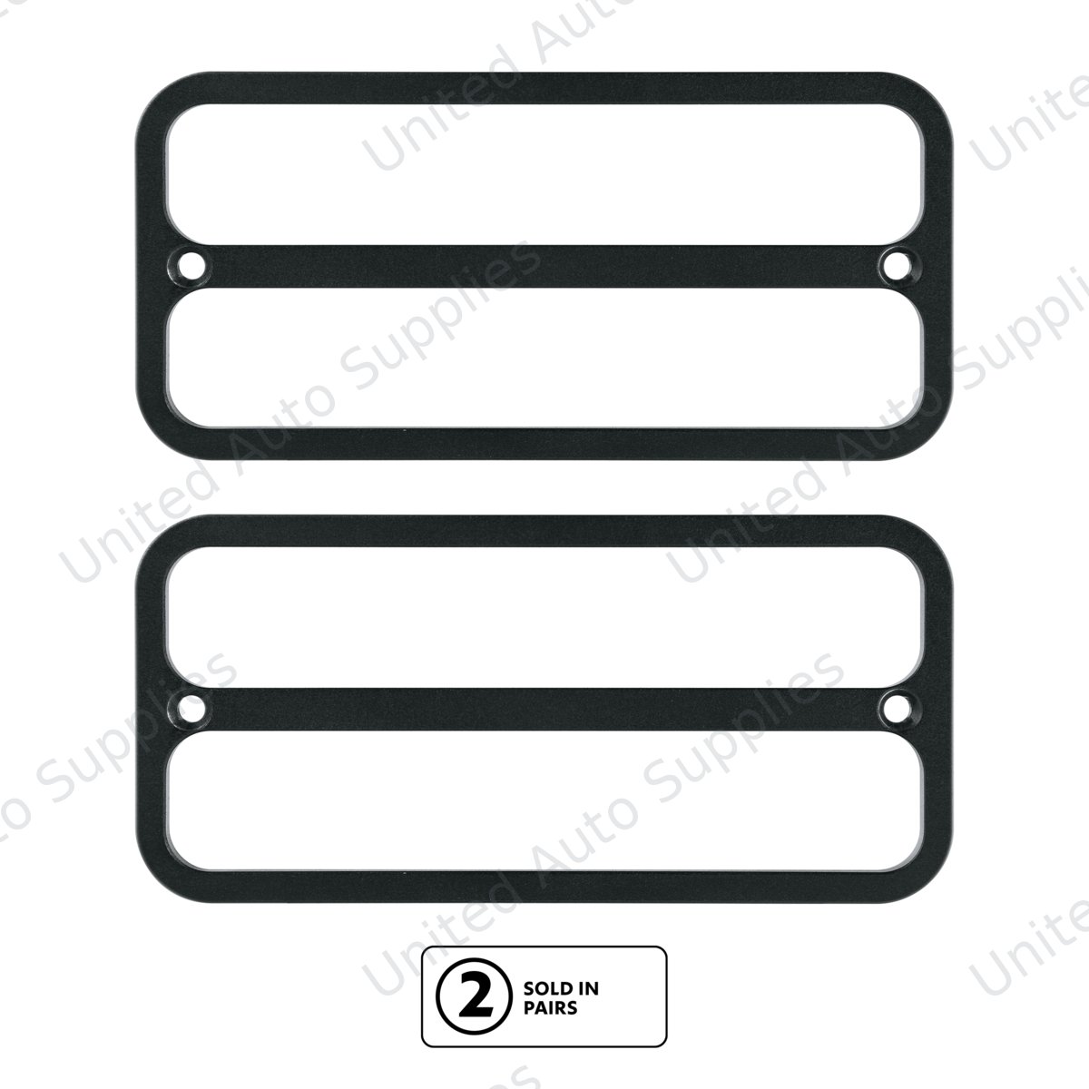 Billet Deluxe Side Marker Bezel For 1968-1972 Chevrolet & GMC Trucks-Black Anodized(Pair)