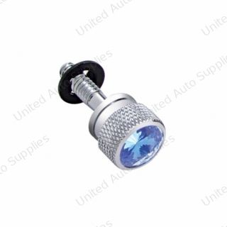 Dash Screw With Blue Crystal For Peterbilt (2001-2005)(6-Pack)