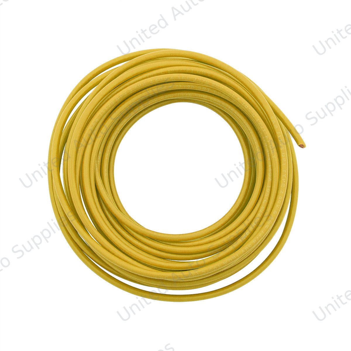 Primary Wire - Rated 80°C 16 AWG, Yellow 20 Ft.