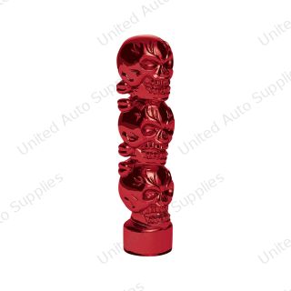1/2"-13 Thread-On 3 Skull Candy Color Shift Knob-Candy Red