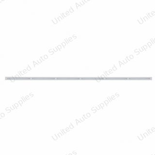 79-1/2" Stainless Bumper Light Bracket With 6X 14 LED 12" Light Bars - Amber LED/Chrome Lens