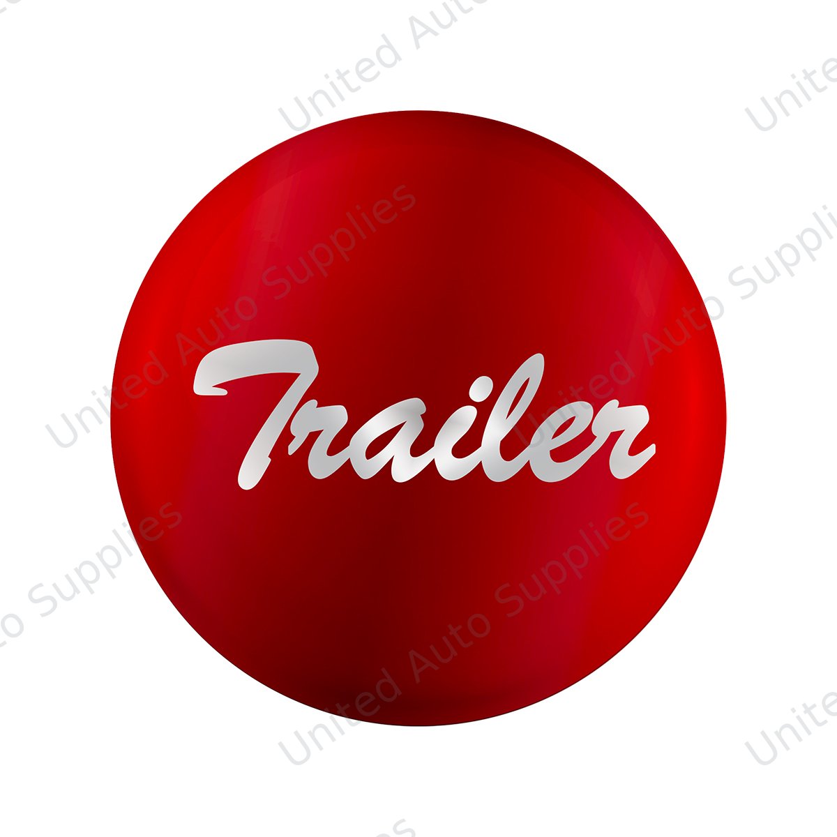 "Trailer" Glossy Air Valve Knob Candy Color Sticker - Candy Red