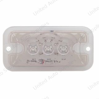 3 LED Clearance Marker Light - Amber LED/Clear Lens