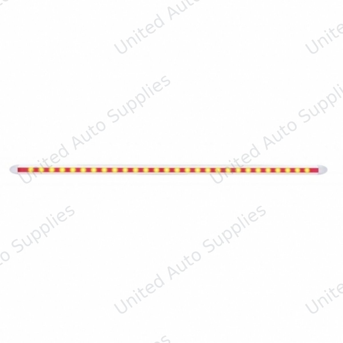 28 LED 12" Slim Light Bar - Red LED/Clear Lens