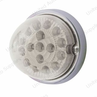 17 LED Watermelon Clear Reflector Flush Mount Kit - Red LED/Clear Lens