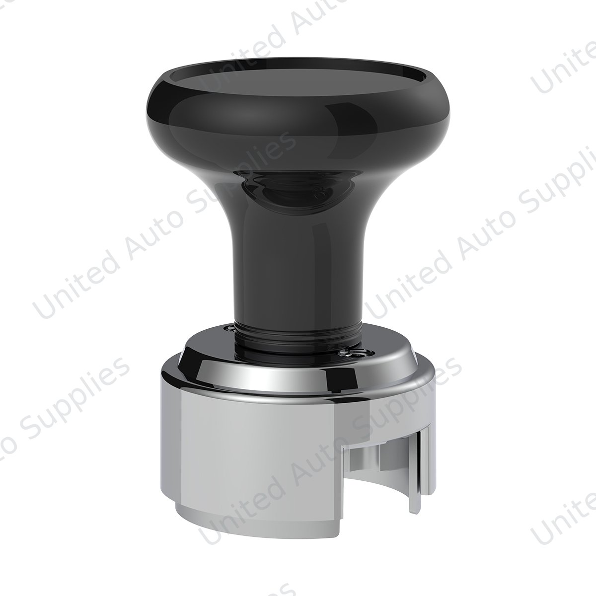 Thread-On Gearshift Knob & Adapter For Eaton Fuller Style 13/15/18 Shifter - Black