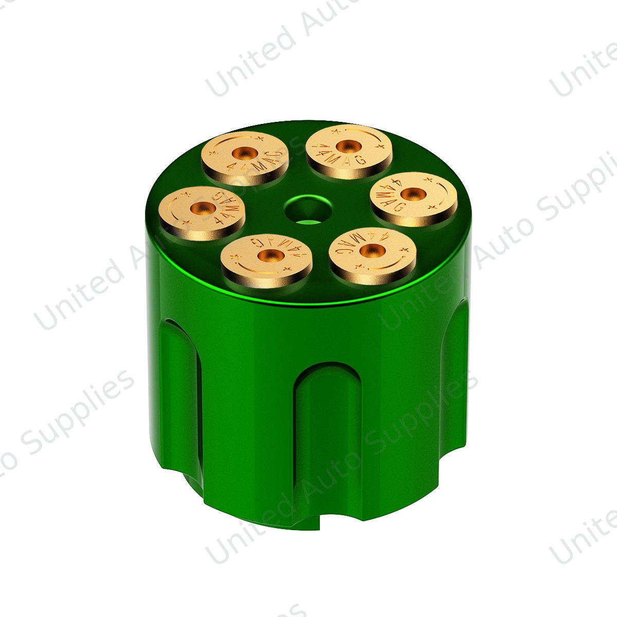 Gun Cylinder 9/10 Speed Gearshift Knob - Emerald Green