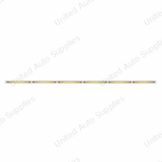 79-1/2" Stainless Bumper Light Bracket With 6X 19 LED 12" Light Bars - Amber LED/Amber Lens