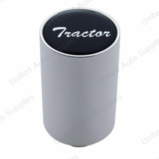 "Tractor" 3" Air Valve Knob - Black Aluminum Sticker