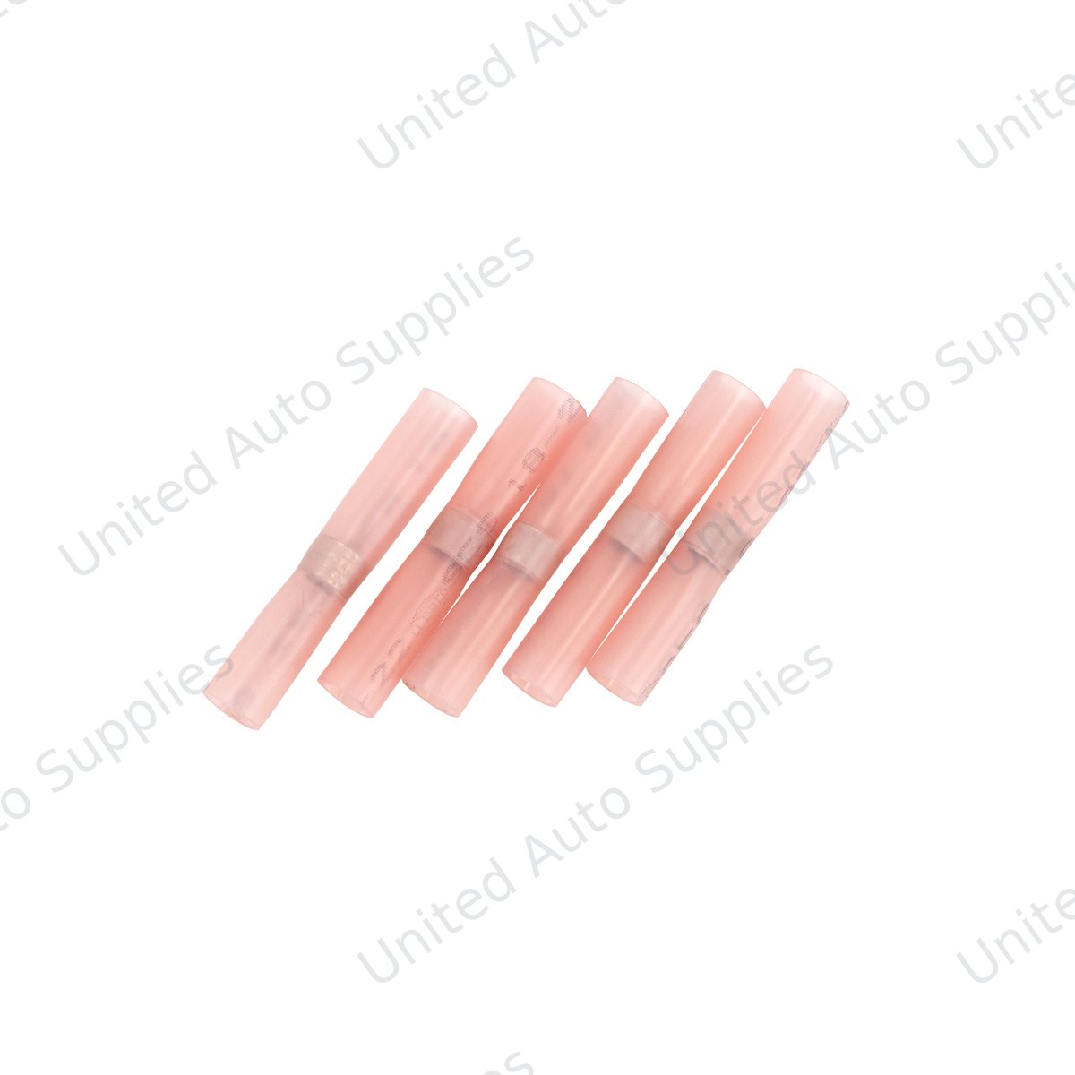 22-18 AWG SS Heat Shrink Butt Connector - Red (5-Pack)