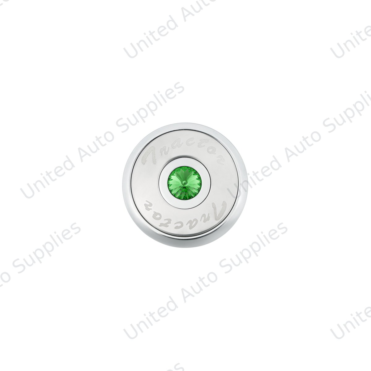 "Tractor" Deluxe Air Valve Knob - Green Crystal