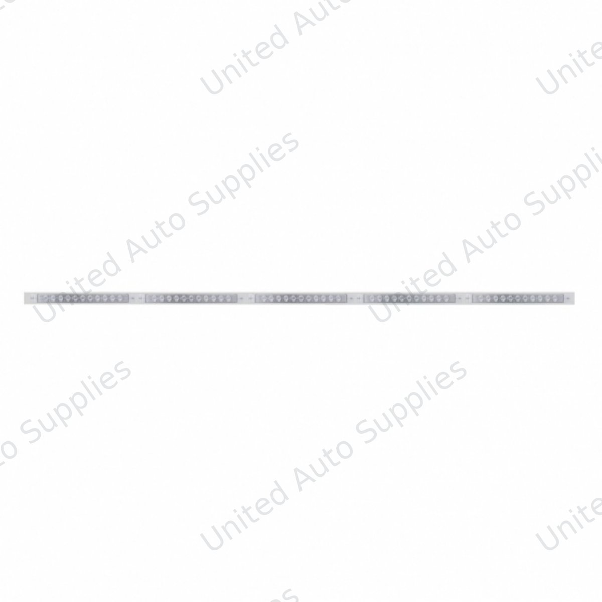 94" Stainless Light Bracket With 5X 11 LED 17" Light Bars - Amber LED/Clear Lens