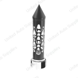 Thread-On Brooklyn Spike Gearshift Knob With 13/15/18 Speed Adapter - Matte Black/Vertical