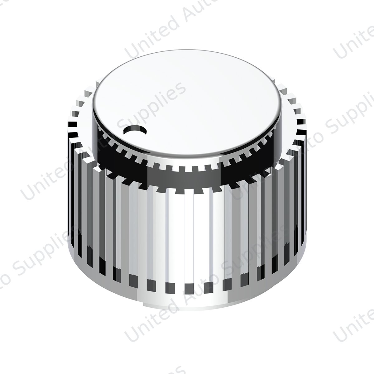 Chrome Plastic 1" Diameter Control Knob