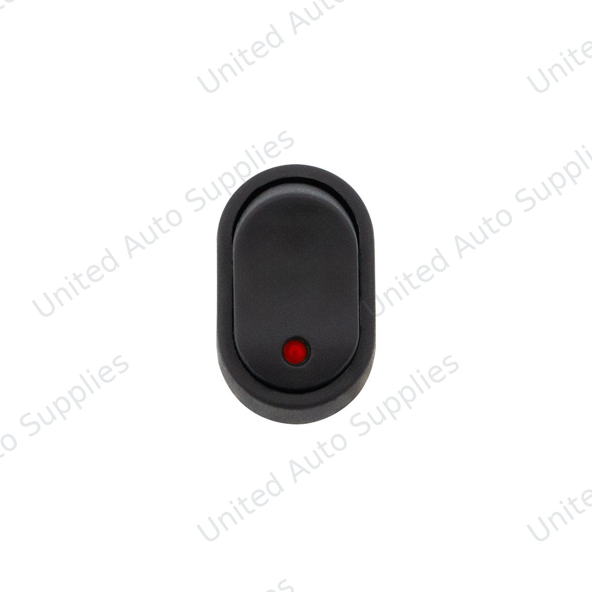 Red LED Oval Rocker 16 Amp 12V On/Off 1/2" Dia. 1 Pc.