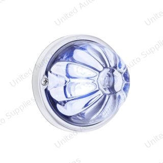 Glass Watermelon Light Kit With 4 LED Light-Blue LED/Clear Lens