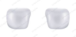 Chrome Plastic Hood Mirror Cover For 2018-2026 Freightliner Cascadia-Driver and Passenger (2pcs)