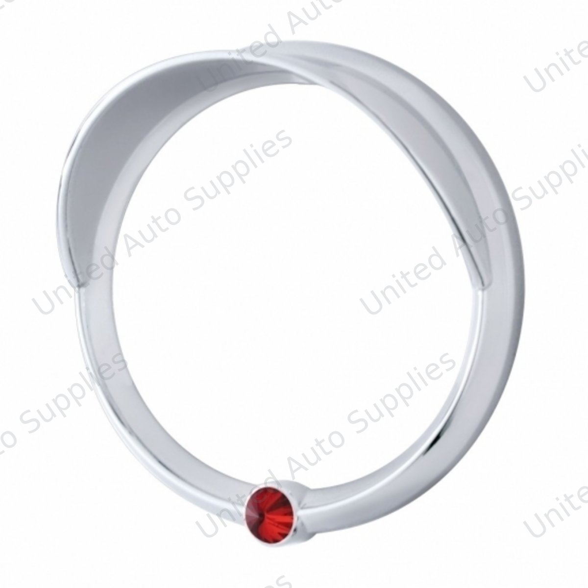 Signature Series Speed/Tachometer Gauge Cover With Visor For Freightliner -Red Crystal