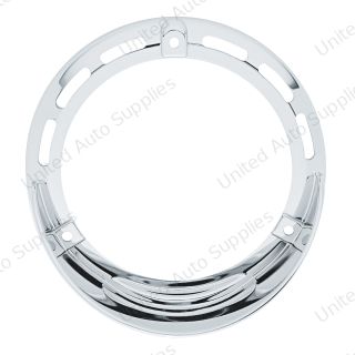 Round Turn Signal Light Bezel With Up Side Down Visor