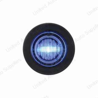 3 LED 3/4" Mini Light (Auxiliary/Utility) - Blue LED/Clear Lens