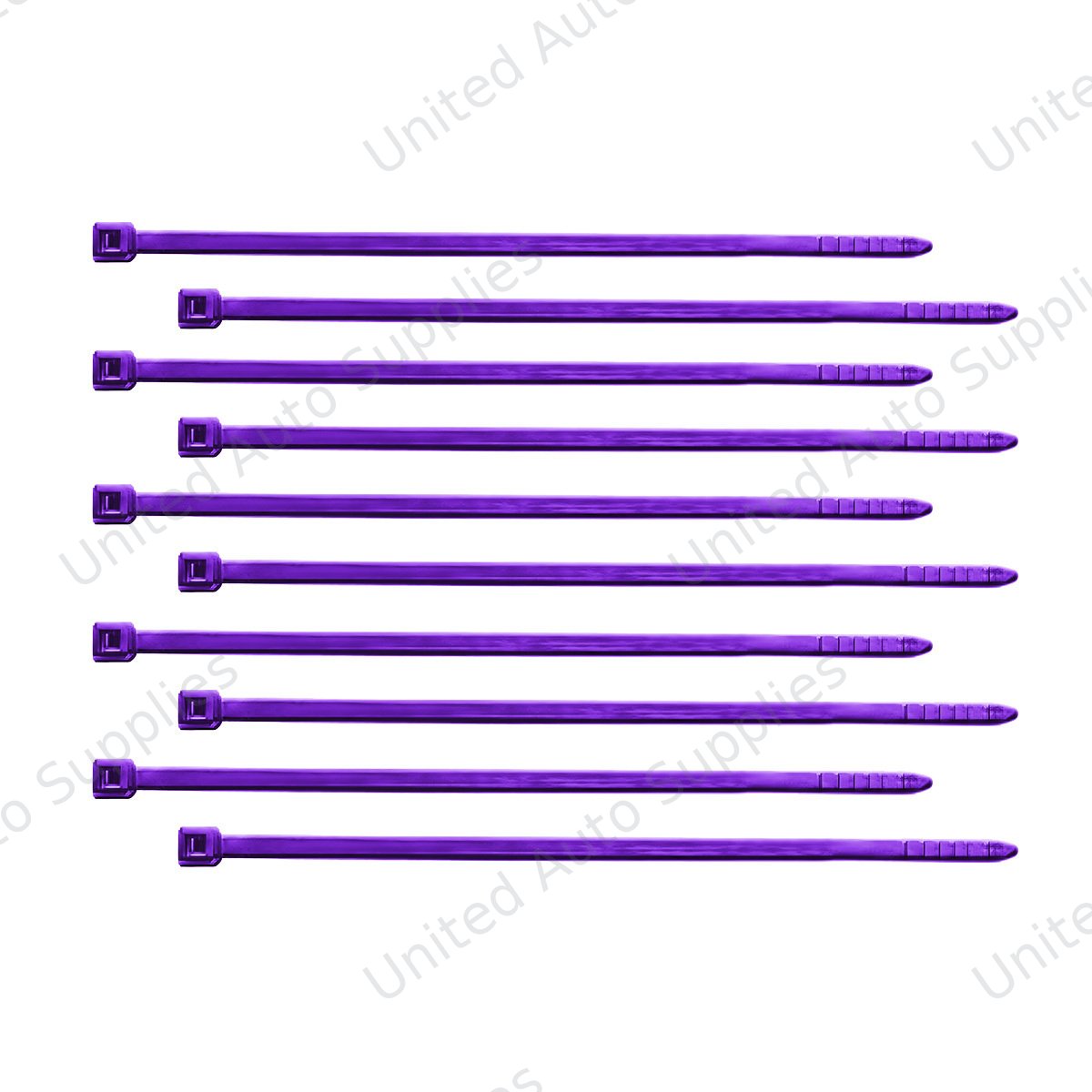 4" Nylon Cable Zip Ties - Purple (10-Pack)