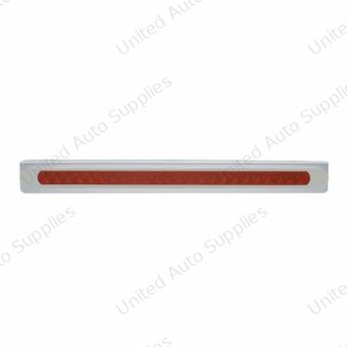 Stainless Light Bracket With 23 SMD LED 17-1/4" Light Bar & Bezel - Red LED/Red Lens