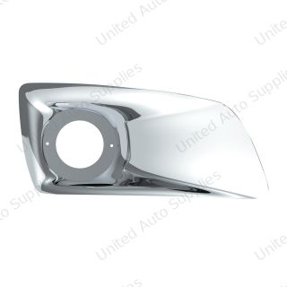 Chrome Plastic Fog Light Cover With Cab Light Opening For 2007-2017 KW T660 - Passenger