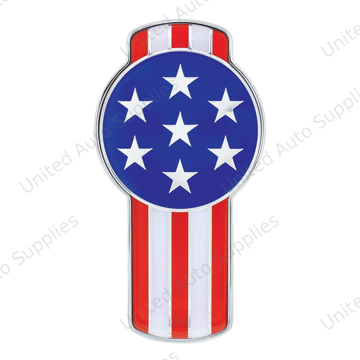 Chrome Die Cast USA Flag Emblem