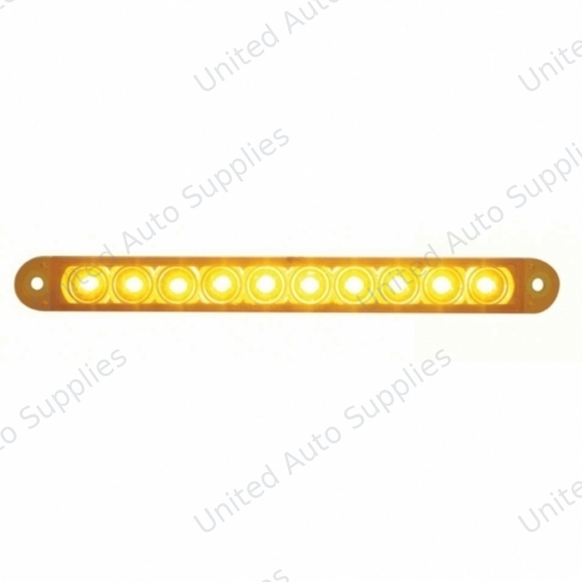10 LED 6-1/2" Turn Signal Light Bar - Amber LED/Amber Lens (Bulk)