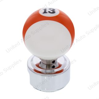 Number 13 Pool Ball Gearshift Knob For 13/15/18 Speed Eaton Style Shifters