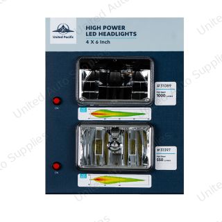 Display For 4" X 6" Lights - High Beam Lights 31089 & 31397