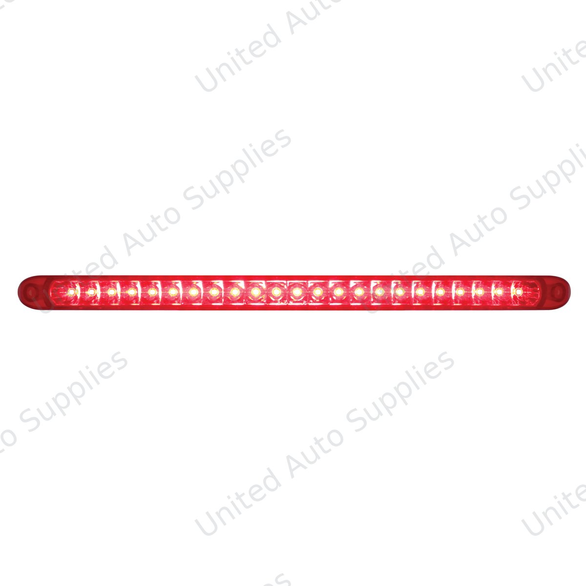 23 SMD LED 17-1/4" Reflector Light Bar Only (Stop, Turn & Tail) - Red LED/Red Lens (Bulk)